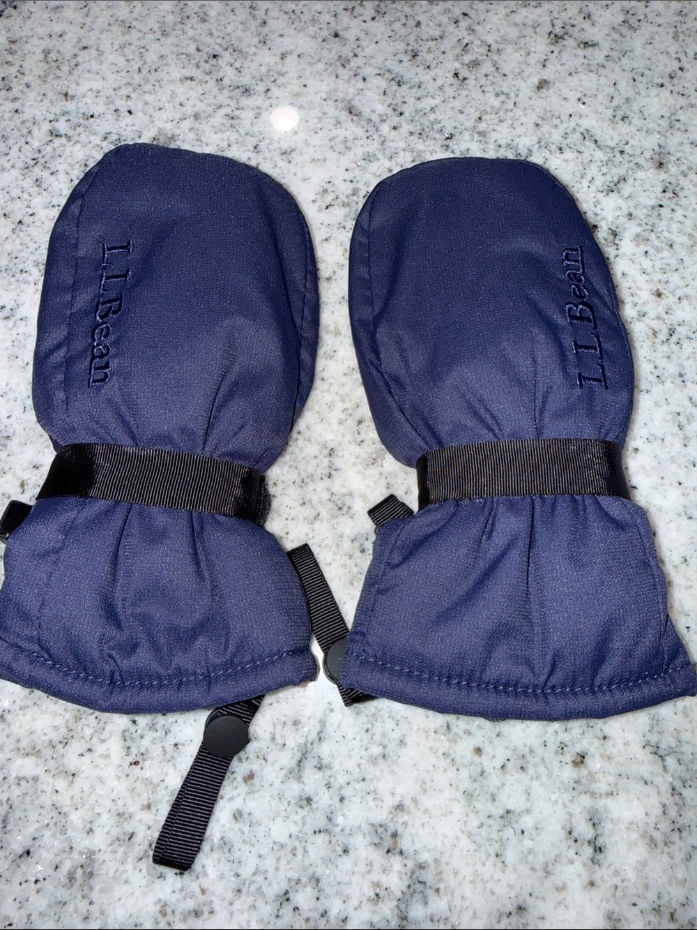 L.L. Bean Toddlers' Cold Buster Waterproof Insulated Mittens in Navy